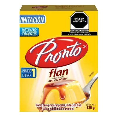 Imagen de Flan Pronto Vainilla Caramelo 136 GRS