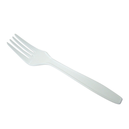 Imagen de Tenedor Rino Mediano Blanco 25 PZS