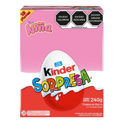 Imagen de Huevitos Kinder Sorpresa Niñas 12 PZS