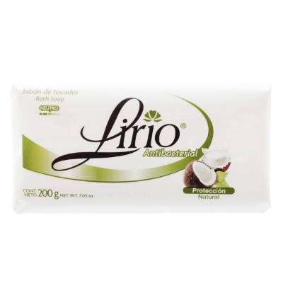 Imagen de Jabón De Tocador Lirio Coco Antibacterial 200 GRS