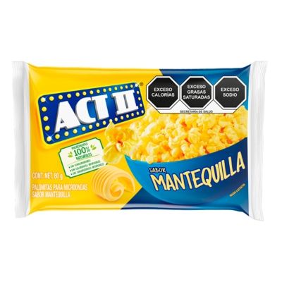 Imagen de Palomitas Act II Mantequilla 80 GRS