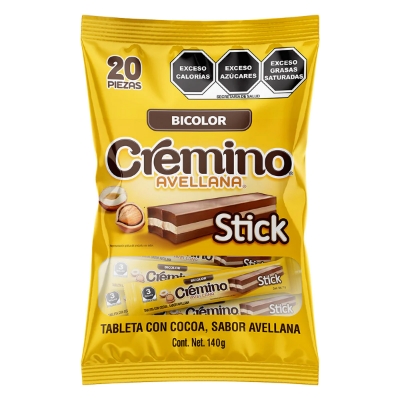 Imagen de Chocolates Cremino Avellana Stick 20 PZS