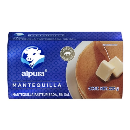Imagen de Mantequilla Alpura Sin Sal 220 GRS