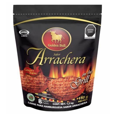 Imagen de Carne Arachera Hamburguesa Golden Bull 1.2 KGS