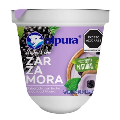 Imagen de Yogurth Alpura Batido Zarzamora 125 GRS