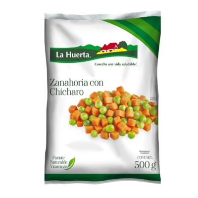 Imagen de Verdura Congelada La Huerta Chicharo Zanahoria 500 GRS