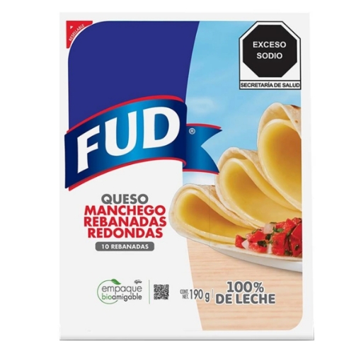 Imagen de Rebanadas  Fud  Red Manchego 190 GRS