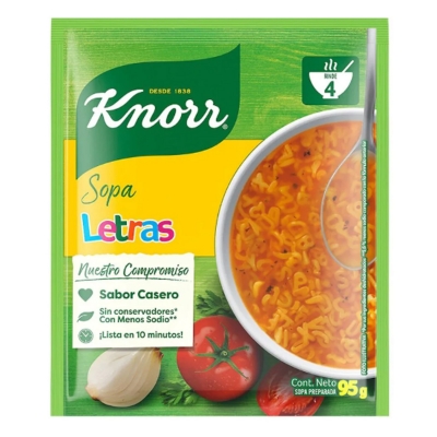 Imagen de Sopa Knorr Letras 95 GRS