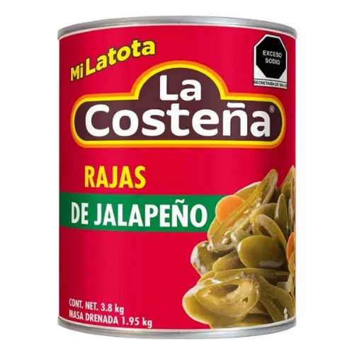 Imagen de Chiles La Costeña En Rajas  3.8 KGS