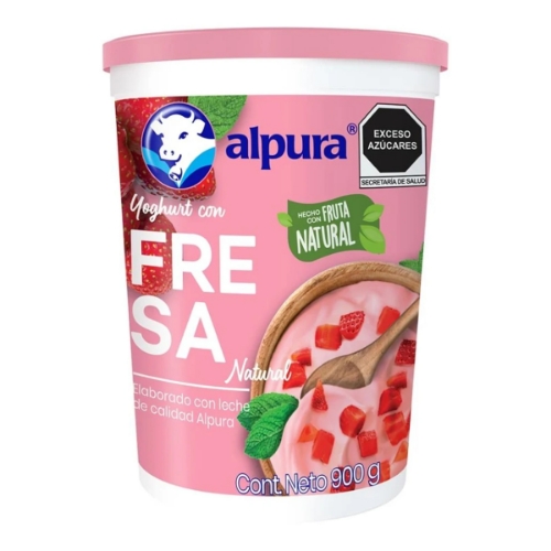 Imagen de Yogurt Alpura Fresa 900 GRS