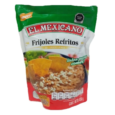 Imagen de Frijol El Mexicano Claro Refritos 430 GRS