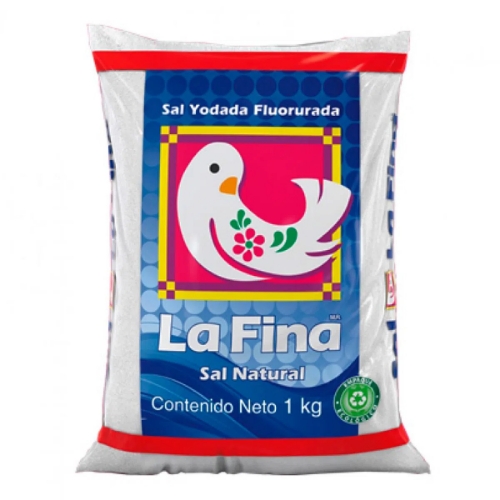 Imagen de Sal La Fina Refinada Fluor 1 KGS