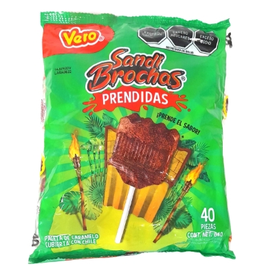 Imagen de Paleta Vero Sandi Brochas Prendidas 40 PZS