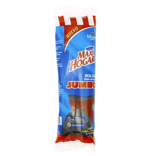Imagen de Bolsa Para Basura Jumbo Maxi Hogar  10 PZS