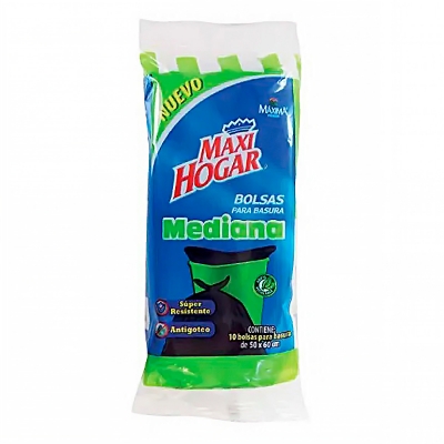 Imagen de Bolsa PARA BASURA Maxi Hogar Mediana 10 PZS