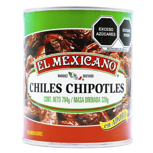 Imagen de Chiles El Mexicano Chipotle  794 GRS