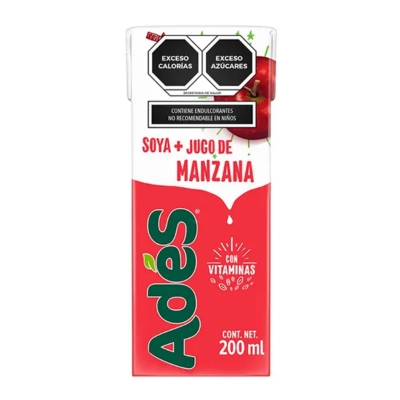 Imagen de Ades Bebida De Soya Manzana 200 MLL