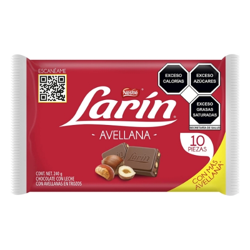 Imagen de Exhibidor Chocolate Larin Avellana  24 GRS