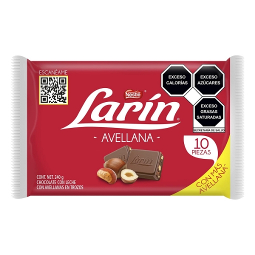 Imagen de Exhibidor Chocolate Larin Avellana  24 GRS