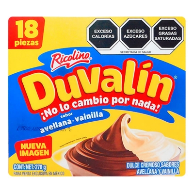 Imagen de Exhibidor Duvalin Avellana Vainilla 18 PZS