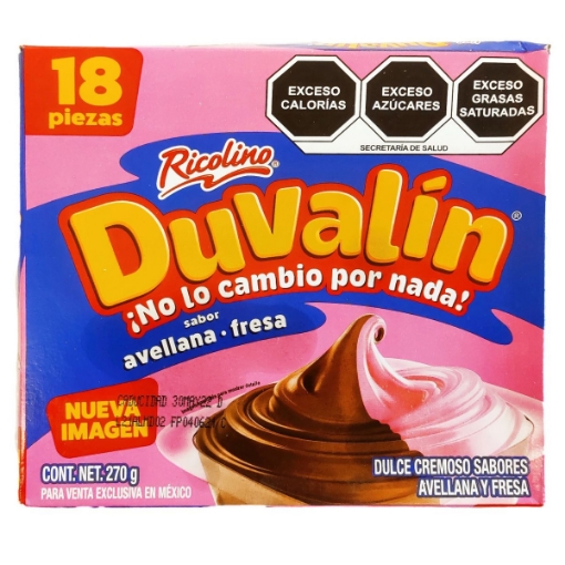 Imagen de Exhibidor Duvalin Fresa Vainilla 18 PZS