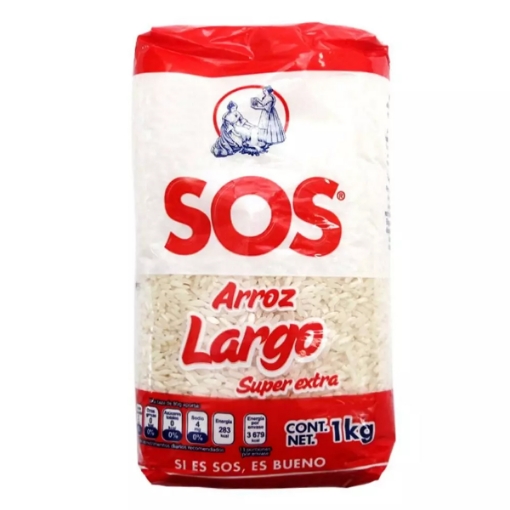 Imagen de Arroz Sos Largo Super Extra Rojo  1 KGS