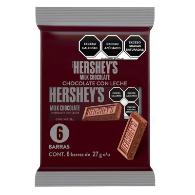 Imagen de Chocolate Hershey'S Leche 6Pzas 27 GRS