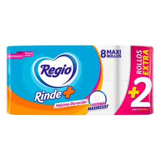 Imagen de Papel Higienico Regio Rindemas  6 PZS