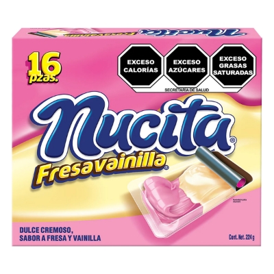 Imagen de Chocolate Nucita Vainilla Fresa 16 PZS