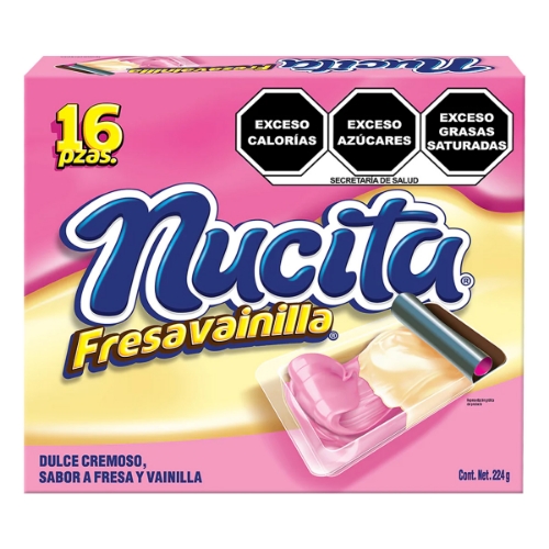 Imagen de Chocolate Nucita Vainilla Fresa  16 PZS