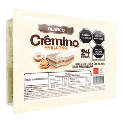 Imagen de Exhibidor Chocolate Cremino Blanco 24 PZS