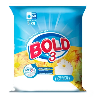 Imagen de Detergente En Polvo Bold 3 Aromas De Primavera 5 KGS