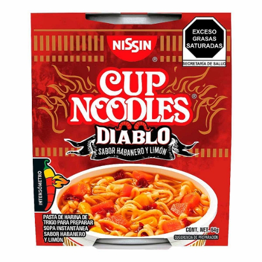 Imagen de Sopa Nissin Diablo Habanero Limon  64 GRS