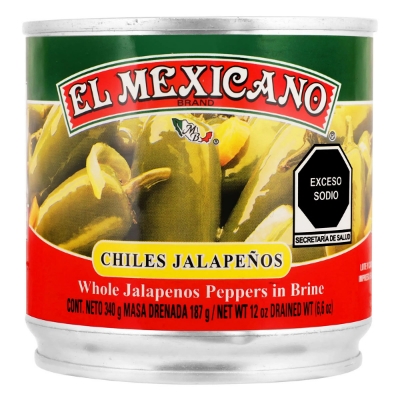 Imagen de Chiles El Mexicano Jalapeño 340 GRS