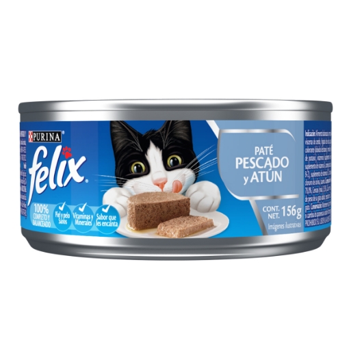 Imagen de Alimento Para Gato Felix Original Atun Pate Pescado  156 GRS
