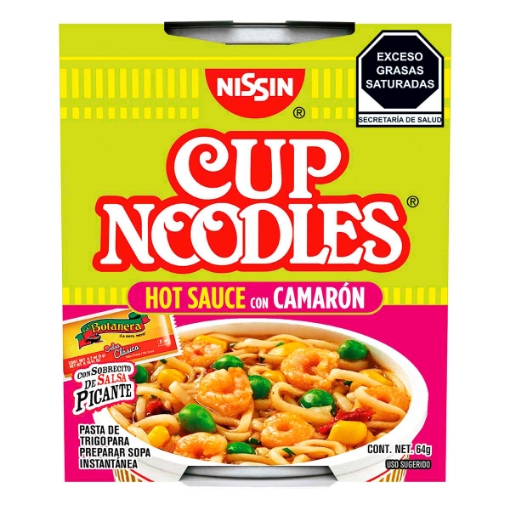 Imagen de Sopa INSTANTANEA Nissin Hot Sauce Camaon  64 GRS