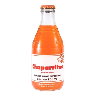 Imagen de REFRESCO CHAPARRITAS MANDARINA VIDRIO 255 MLL