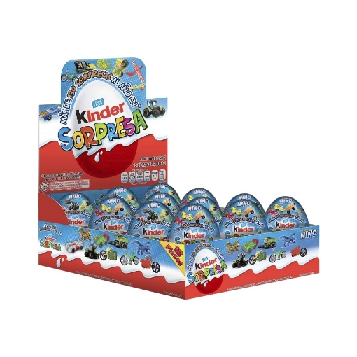 Imagen de Exhibidor Chocolate Kinder Sorpresa Niño  12 PZS
