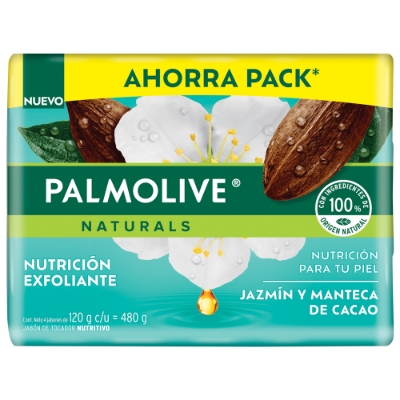 Imagen de Exhibidor Jabon De Tocador Palmolive Jazmin Y Cacao 120 GRS