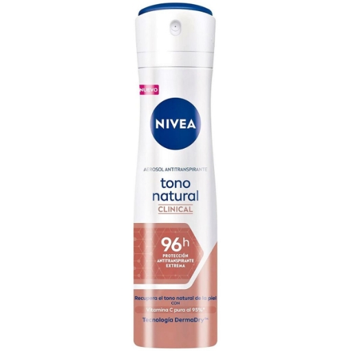 Imagen de Desodorante Nivea Tono Natural Clinico En Aerosol  150 MLL