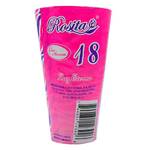 Imagen de VELADORA LUZ ETERNA ROSITA REPUESTO  1 PZS