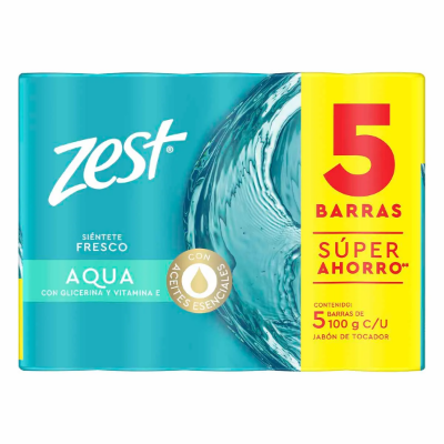 Imagen de Jabon Tocador Zest Aqua  100 GRS