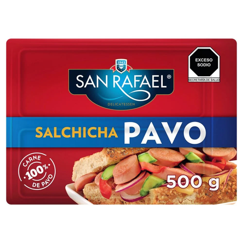 Imagen de Salchicha San Rafael Pavo 500 GRS