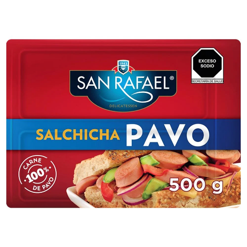 Imagen de Salchicha San Rafael Pavo 500 GRS