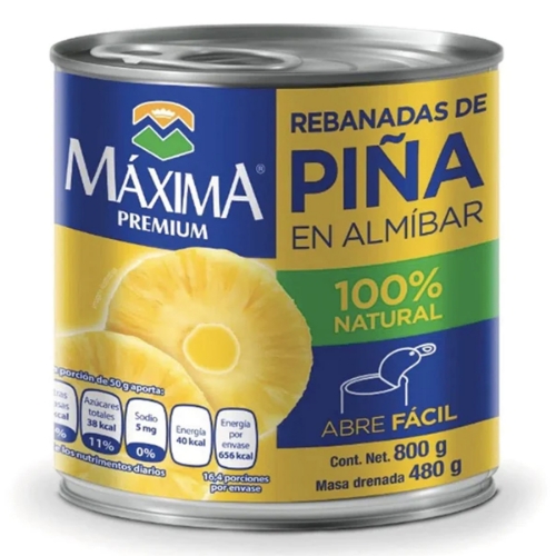 Imagen de Piña En Almibar Trozos Maxima 2.8 KGS