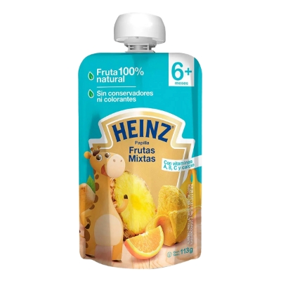 Imagen de Heinz Papilla Frutas Mixtas Doypack 113 GRS