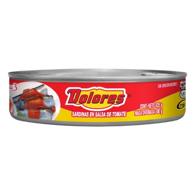 Imagen de Sardinas Dolores En Sasa De Tomate 425 GRS