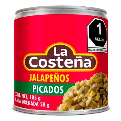 Imagen de Chiles Jalapeño Picados La Costeña 105 GRS