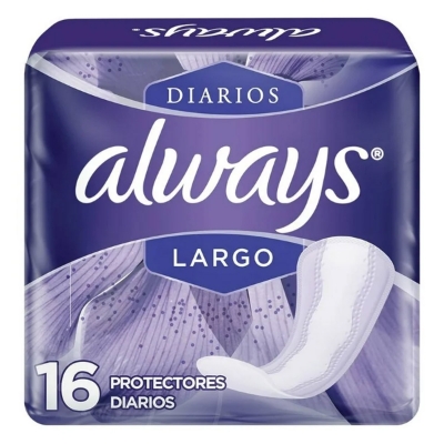 Imagen de PANTY P.ALWAYS DIARIOS LARGO 16 PZS