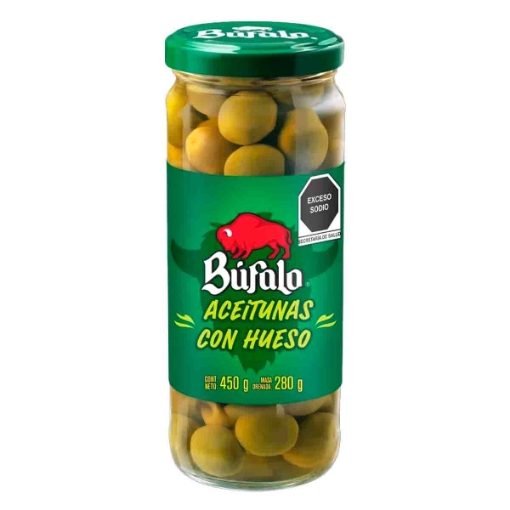 Imagen de Aceituna Con Hueso Bufalo  450 GRS